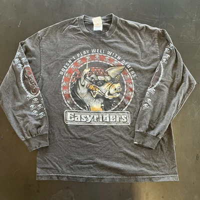 $21.81 • Buy Easy Rider Biker Shirt Hog Biker Graphic Size XL Skull Motorcycle