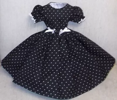 18   Miss REVLON  DOLLIKIN   FASHION  Clothes  SHARP  BLK & WHITE CLASSIC  DRESS • $39.50