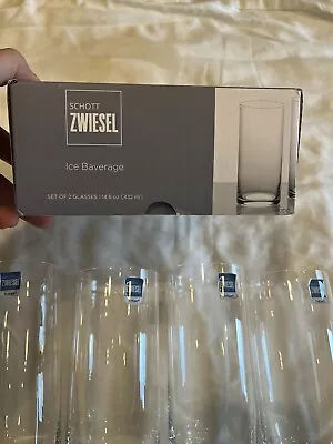 Schott Zwiesel 14.6 Oz Beverage Glasses (set Of 4) • $48