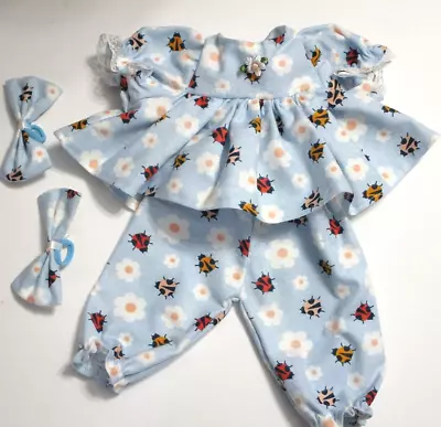 Cabbage Patch Doll Clothes: Fit 16  Doll: Pajama Set With Lady Bugs.. 4Pc • $11.99