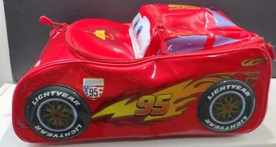 Vintage Disney Cars Lightning Mcqueen Red Suitcase Carry-on Luggage  • $22.97