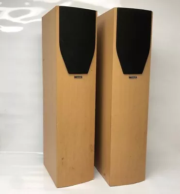 Mission M73 Standing Floor Speaker X2 Solid Beech Wood 100W 8ohm 84cm Tall -CP • £39