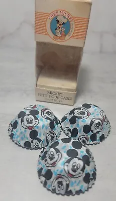 Vintage Disney Chef Mickey Mouse Hoan  Petit Four Cases Mini Cupcake Liners USED • $2.54