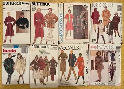 Buyer Choice:COATSJacketsPoncho Sz12-22 $9.95 UNCUT BURDA BUTTERICK McCALLS • $9.95