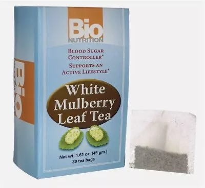 Bio Nutrition White Mulberry Leaf Tea 30 Bags 8/2025 • $15.20