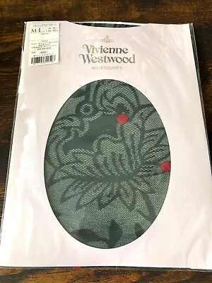 Vivienne Westwood Japan Pantyhose Stocking  Climbing Floral Dot Green Size M-L • $49.50