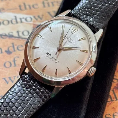 SS Starburst Dial 1960s 25j Gruen Precision Autowind Vintage Watch Needs Service • $225