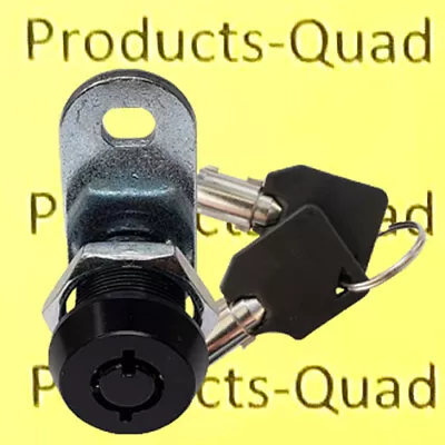 Black Tubular Cam Lock 5/8  180° RV Camper Toolbox REMOVABLE Key Non-retaining • $9.09