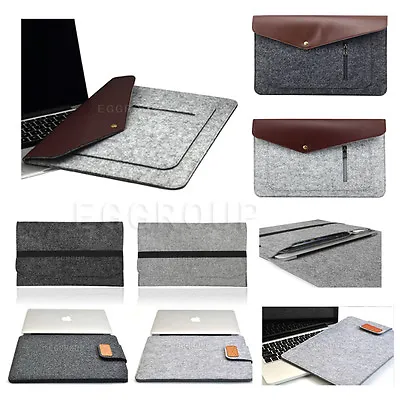 £8.02 • Buy For 11.6 -12.5  Inch Laptop Notebook Slim Case Cover Wool Felt Sleeve Pouch Bag