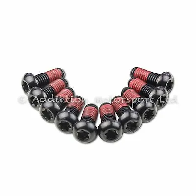 10x MV Agusta Brutale 1090RR Black Titanium Front Disc Rotor Bolts Screws  • $54.75