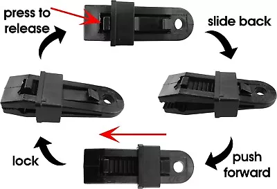 Tarpaulin/groundsheet Reusable Eyelets/grippers/clampsslide And Grip  • £8.19