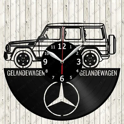 Mercedes-Benz G-Class Gelandewagen Vinyl Record Wall Clock Decor Handmade 7157 • $24.98