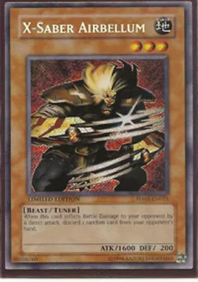 Yugioh! HP X-Saber Airbellum - HA01-EN011 - Secret Rare - Unlimited Edition Heav • $2.91