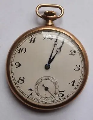 £175 • Buy 9ct Gold Pocket Watch: BWC Case: Edinburgh 1933: Swiss 15 Jewel Mvt.