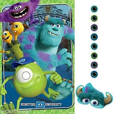 MONSTERS UNIVERSITY PARTY GAME POSTER ~ Birthday Supplies Decoration Activities • $7.99