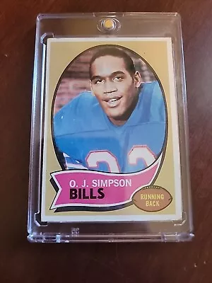 1970 Topps #90 O.J. Simpson Bills Rookie Ex+ BEAUTIFUL NEEDS GRADED!!! • $125