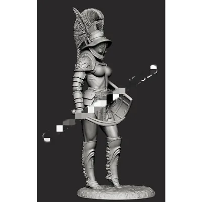 1:24 Resin Figures Model Kit Roman Female Soldier Unassembled Unpainted • $22.23