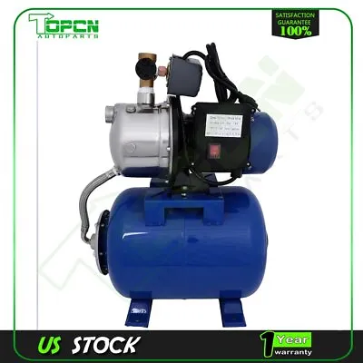 1.5HP Shallow Well Garden Pump With Booster System & Pressure Tank Water Jet New • $126.34