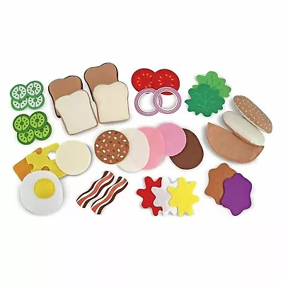 Melissa & Doug Sandwich Food Set - Felt - Pretend Play - For Kids Ages 3 Years + • £20.32