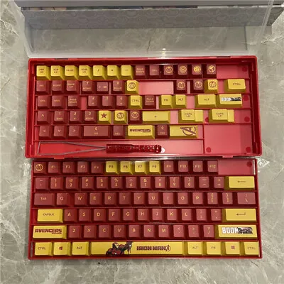 Marvel Limited Iron Man Cherry Profile PBT Keycaps Set For Mechanical Keyboard • $84.44