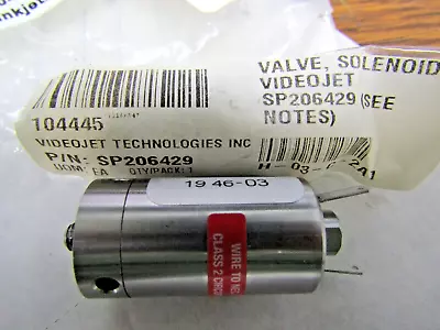 ✌ New Videojet Sp206429 Solenoid Valve 3 Way 12vdc Hs03m6f00b • $49.99