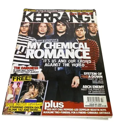 KERRANG Magazine #1084 My Chemical Romance / Gerard Way - Nov 2005 - VERY RARE • £49.99