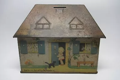 £24.99 • Buy Vintage Mabel Lucie Attwell, Crawford & Sons Biscuit Tin Money Box (Kiddibics)