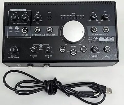 Mackie - Big Knob - USB Studio Monitor Controller / Interface - With USB Cable! • $139.99