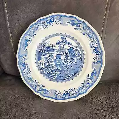 Masons Ironstone China Willow Pattern 10  Large- Heavy Cake Plate X 3 • £50