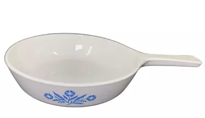 Corning Ware Sauce Pan Skillet Blue Cornflower 6.75 Inch P-83-B No Lid Vintage • $8.99