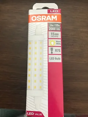 Osram 15w =125w 118mm LED Non-Dimmable R7S Lamp - Extra Warm White (2700k) • $25.95