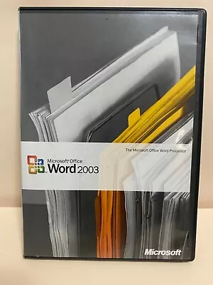 Microsoft Office Word 2003 Upgrade _ Retail Product  • $29