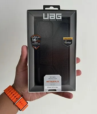 UAG Metropolis Tough Folio Case For Apple IPhone 14 Pro Max Made With Kevlar • £39.95