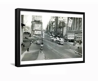 Annette Haven Looking From Times Square And 42nd Street Framed Photo • $38.99