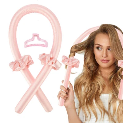 $11.27 • Buy Silk Ribbon Hair Curlers Heatless Curling Rod Headband Wave Former For Women