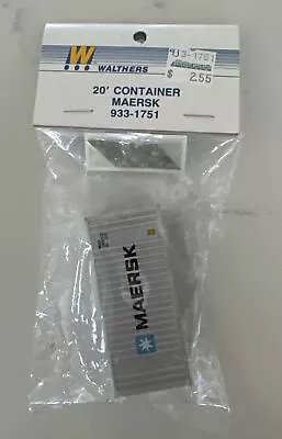 Walthers HO Kit 933-1751: 20' Maersk Container • $7.50