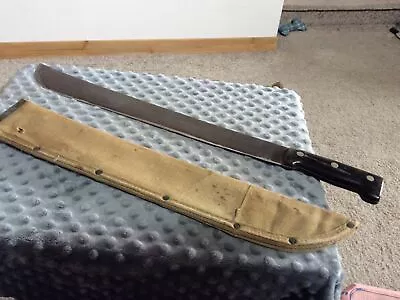 Vintage Sheffield Steel 23” Machette Made In England With Sheath Blade 18” • $30