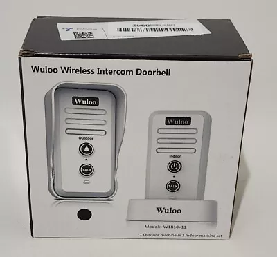 Wuloo 0.5Mile Wireless Intercom Doorbell Door Entry System Model : W1810-11 • $34.99