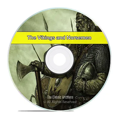 Stories & History Of Vikings & Norsemen 75 Books Scandinavia Ships DVD H63 • $7.99