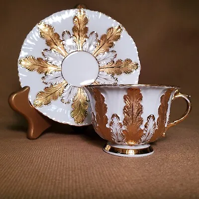 Antique C. 1910-1924 Meissen White/Gold Encrusted -1 Demi Cup/Saucer 1st Quality • $115