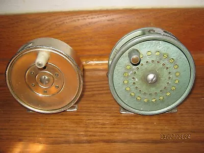 Lot Of 2 Vintage  Fly Fishing Reels Compaq Golden Flyer And South Bend 1120 • $24.95