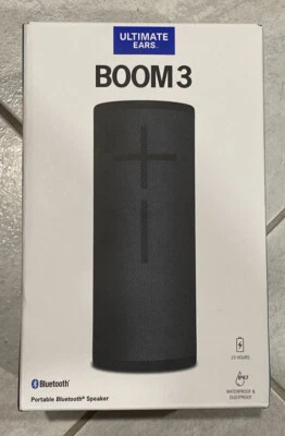 $130 • Buy Ultimate Ears Boom 3 Portable Bluetooth Speaker - Black - NEW