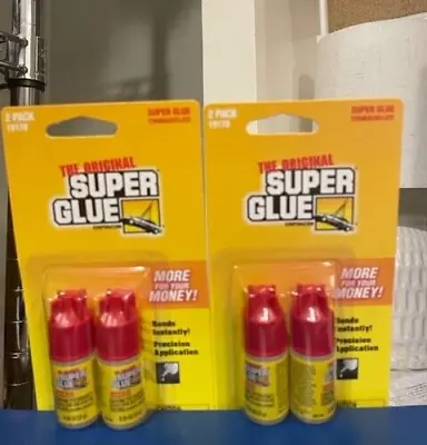 NEW 3x Lot Pack The Original Super Glue SuperGlue 0.10 OZ BOTTLES • $12.99