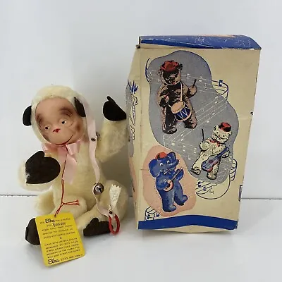 Antique Elka Toys Plush Monkey Stuffed Animal NY USA Original Box 1950's • $35