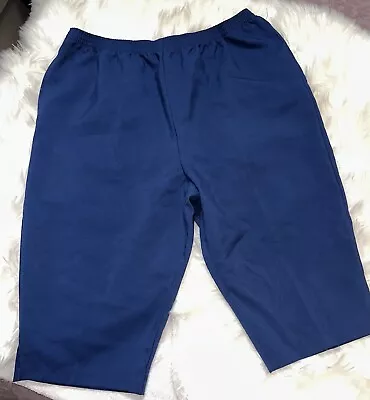 Blair Dk Blue Women’s Petite XL Nursing Medical Dental Vet Capri Scrub Pants • $17.99