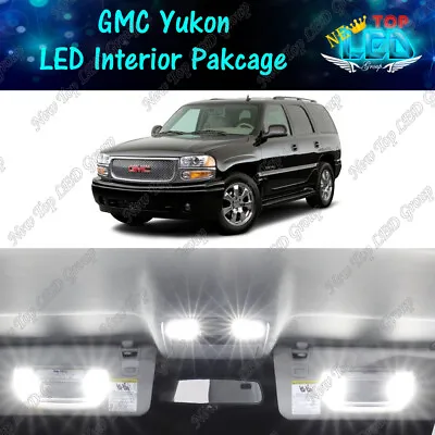 White LED Lights Interior Package Kit For 2000 - 2006 GMC Yukon Chevy Tahoe • $16.99