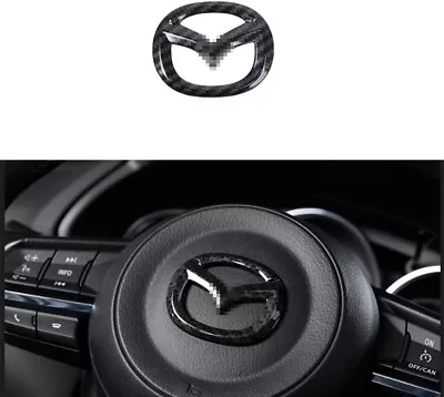 MAXDOOL Red Steering Wheel Cover Sticker Sequins Frame Trim For Mazda 3 6 CX-3 C • $31.99