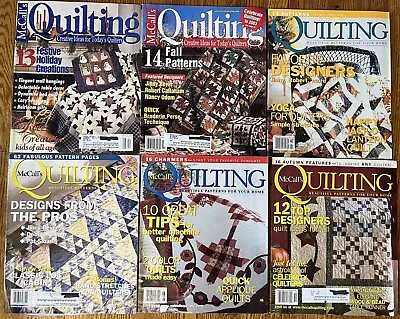 Lot Of 6 Issues McCALLS QUILTING Magazine 1998-2004 Quilts Patterns Excellent • $6.38