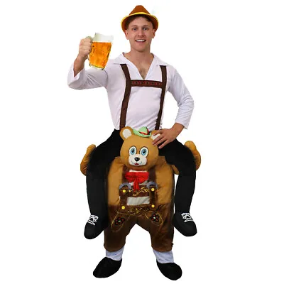 £49.99 • Buy Adult Bavarian Bear Pick Me Up™ Costume Brown Lederhosen Oktoberfest Fancy Dress