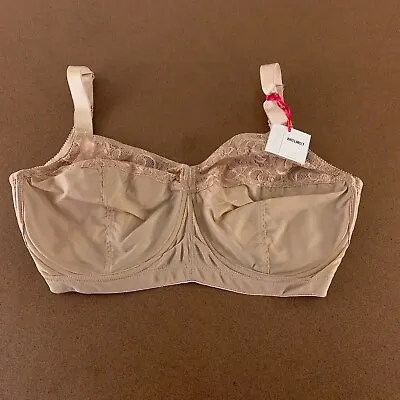 Abergele Women's 32H Nude Full Coverage Support Underwire Minimizer Bra 4002 NWT • $30.05